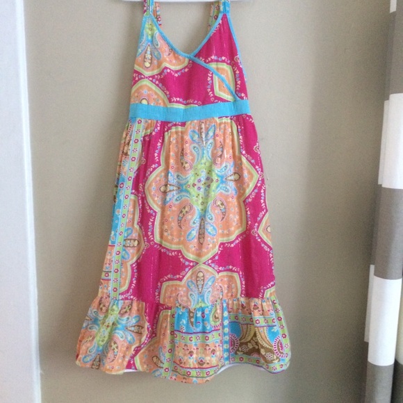 girls pink sundress